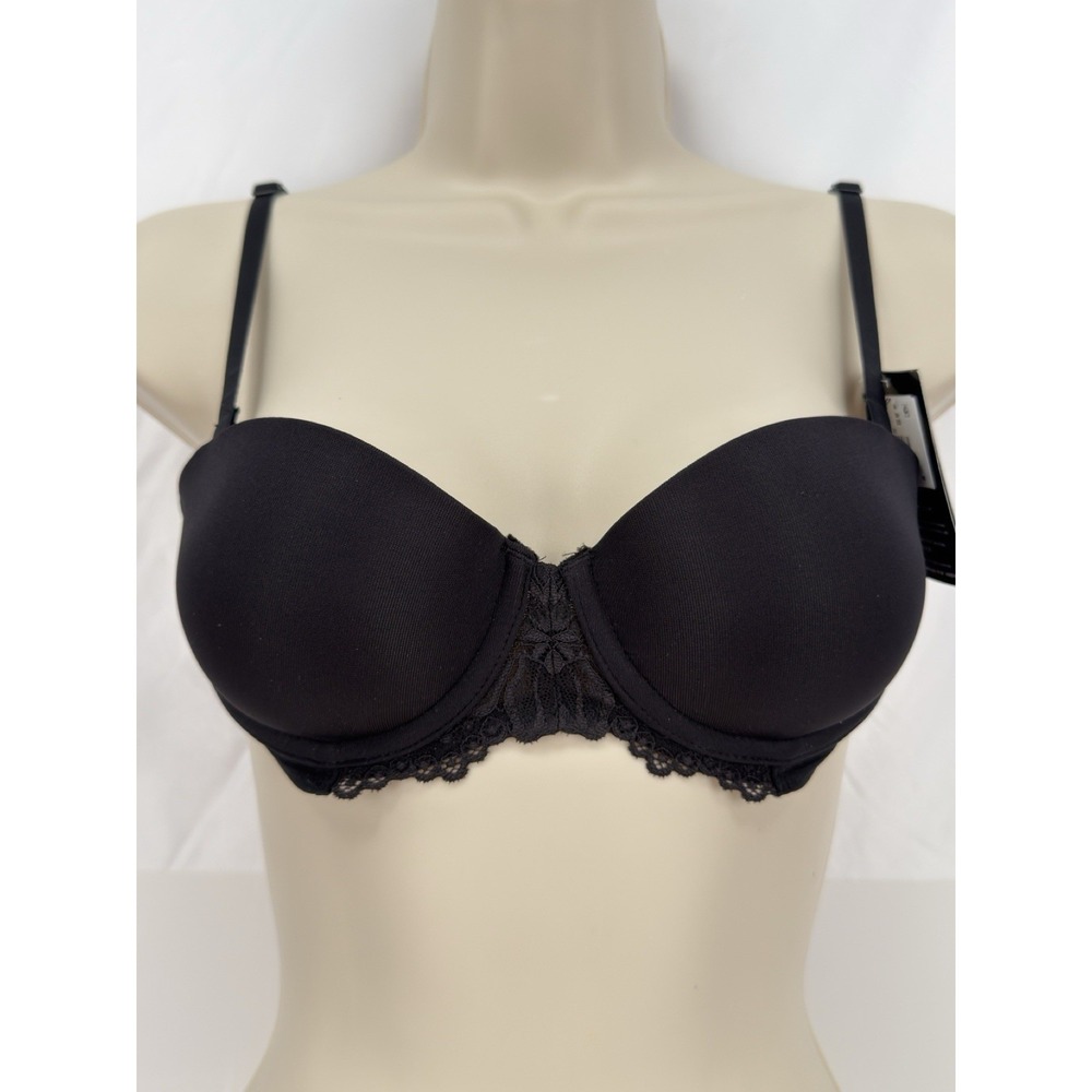 NWT Maidenform ONE FAB FIT PUSH UP Underwire Bra 07180 34A Black